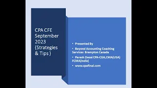 CPA CFE September 2024 (Strategies & Tips to pass at first attempt)