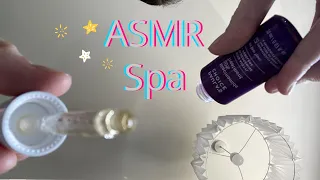 ASMR first person spa facial 💅🏼 (no talking, layered sounds)