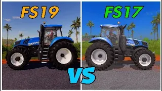 Farming Simulator 19 VS 17 graphics & sound comparison (  PS4 PRO )