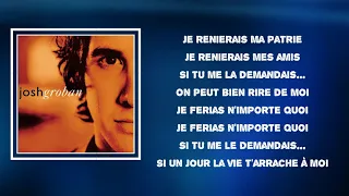 Josh Groban - Hymne à l'amour (Lyrics)