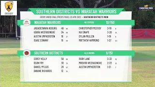 D&DCC - Carlton Mid Premier Grade - Round 2 - Southern Districts v Waratah Warriors