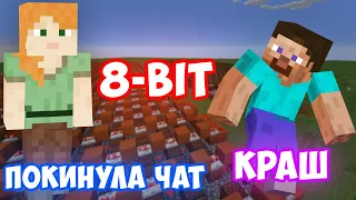 8-BIT - ПОКИНУЛА ЧАТ, КРАШ (КЛАВА КОКА & NILETTO) | MINECRAFT МУЗЫКА