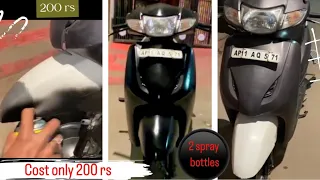 How to paint scooter with spray ||200 rs me Activa Painting hogai//ghar pe Activa 200 rs me colour