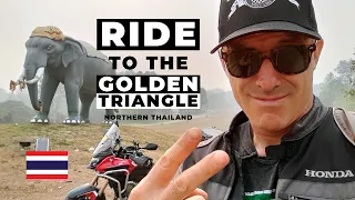 Motorcycle Ride In Northern Thailand | Chiang Rai & The Golden Triangle | 4K