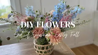 End of Summer, Early Fall Flower Arrangement | DIY Flowers