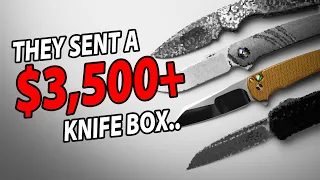 Unboxing a Mystery Package Full of Knives... | Valued at Over $3500?!