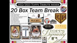 2022/23 Topps Sterling/Gilded/Tribute 20 Box TEAM Break #1 eBay 07/15/23