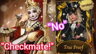 Checkmate! "No, thank you" Identity V True Proof S skin Barmaid Late Game Kiting