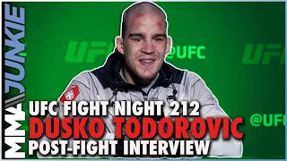 Dusko Todorovic Knew He'd Have To Dig Deep To Stop Jordan Wright | UFC Fight Night 212