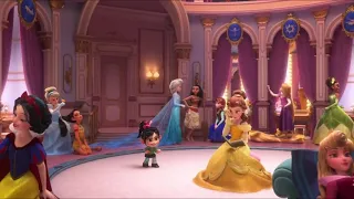 Vanellope conoce a las princesas Disney Wi Fi Ralph