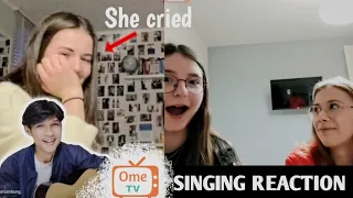 Ketika aku tidak sengaja MENYANYIKAN lagu KESUKAAN nya.. Ini yg terjadi (Singing Reaction) OmeTV