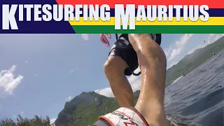 Mauritius kitesurfing at Le Morne