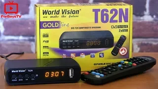 ТВ приставка DVB T2 World Vision T62N - обзор тюнера Т2 с интернетом (WiFi, IPTV, YouTube, AC3)