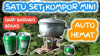 Membuat kompor dari kaleng bekas