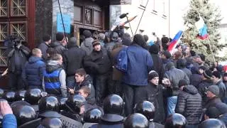 Штурм Донецкой областной прокуратуры 16.03.2014