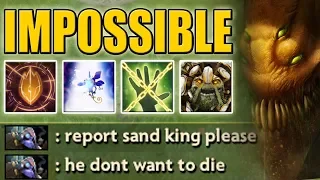 Impossible to kill [Sand King] Please report him | Dota 2 Ability Draft