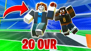 UNDERCOVER NOOB Takes Over ROBLOX ULTIMATE FOOTBALL!?