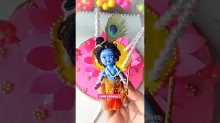 Diy Krishna Doll Making 😍❤️|| Janmasthami Special crafts|| #shorts #janmashtami #viral
