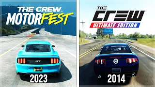 The Crew Motorfest vs. The Crew | Details & Physics Comparison!