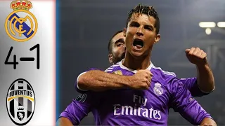 Real Madrid vs Juventus 4-1 goals in final match || Real Madrid vs Juventus champions league match