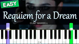 Requiem for a Dream [Easy Piano Tutorial] | SHEET MUSIC + MIDI 🔥