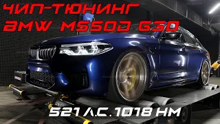 Чип-тюнинг BMW M550d (G30) - Stage 2 c замерами на диностенде в Reborn Technologies.