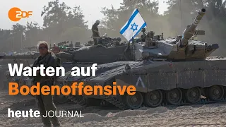 heute journal vom 20.10.2023 Israel Bodenoffensive, Geiseln, ZDF-Politbarometer (english)