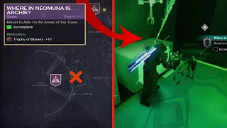 Where in Neomuna Is Archie? Complete Location Quest Guide - Secret Archie Triumph | Destiny 2