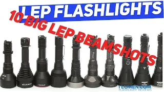 10 LEP flashlights comparison 😍 aka Laser Flashlights