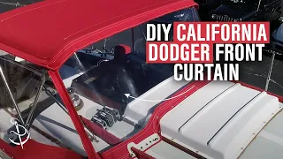 DIY California Dodger - Making the Front Curtain