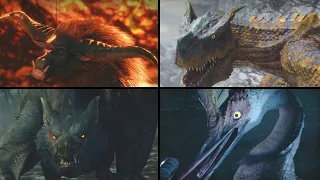 All Monster Intros (Japanese Voices English Subtitles) Monster Hunter Rise Compilation