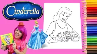 Coloring Cinderella Disney Princess Coloring Book Page Colored Pencil Prismacolor | KiMMi THE CLOWN