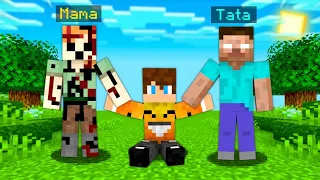 ZOSTAŁEM ADOPTOWANY PRZEZ GIANT ALEX i HEROBRINE w Minecraft!