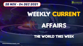28 November to 4  December 2021 Current Affairs | Weekly Current Affairs - 30 Important MCQ.