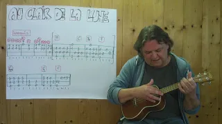 Fingerstyle UKULELE Lesson #371: AU CLAIR DE LA LUNE (French Children Song)