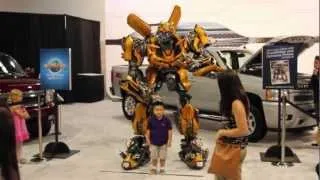 Bumblebee Transformer Costume at the O.C. Auto Show, 2012!