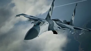 Russian Su 37 With Amazing Skin in Air to Air Combat Mode