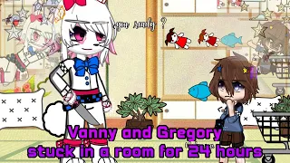 Vanny and Gregory stuck in a room for 24 hours|Fnaf gacha club |Security breach |My Au|41k special🤧💕