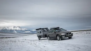 Volvo XC70 & custom MINI CAMPER - winter camping