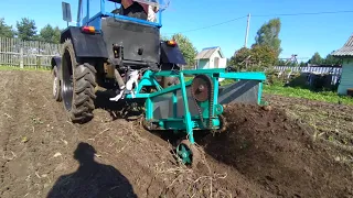 Транспортерная картофелекопалка к трактору своими руками.
