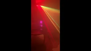 Stage Light DJ Laser Light, U`King 5 Beam Effect Sound Activated DJ Party Lights RGBYC LED Projector