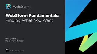 WebStorm Fundamentals: Finding What You Want