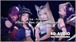 [8D AUDIO]KDA - POP/STARS (ft Madison Beer, (G)I-DLE, Jaira Burns) [use headphones]