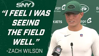 Rookie QB Zach Wilson speaks after his NFL debut | Jets Post Game | SNY