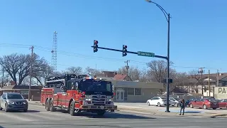 Wichita KS Fire Department "New" Truck 1 Responding