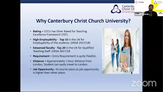 EdFestival 2021: International Admission Session with Canterbury Christ Church University, UK