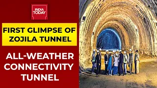 First Glimpse Of Zojila Tunnel That Connects Ladakh To Srinagar | EXCLUSIVE Ground Report