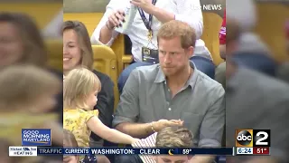 Toddler steals Prince Harry's popcorn