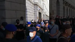 Националисты против акции БЧБ анархистов в Киеве. #лукашенко