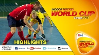 Sweden vs Russia - Highlights Men's Indoor Hockey World Cup 2015 Germany 5th/6th Playoff